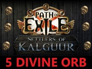 x5 DIVINE ORB Path of Exile: Settlers of Kalguur