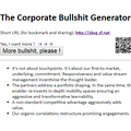 Corporate Bullshit Generator