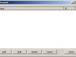 Manage channels window