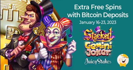 Juicy Stakes Gives Extra Spins with Bitcoin Deposits January 16-23