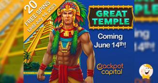 Jackpot Capital Introduces Great Temple with Complimentary Spins and Extra 166% Bonus