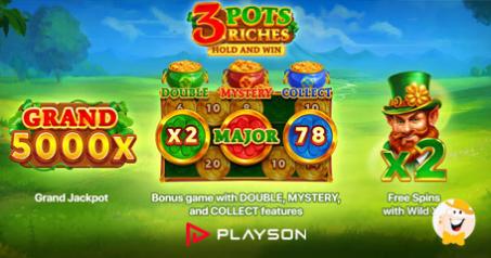 Playson Irrompe nel Magico Mondo dei Folletti con la Slot 3 Pots Riches