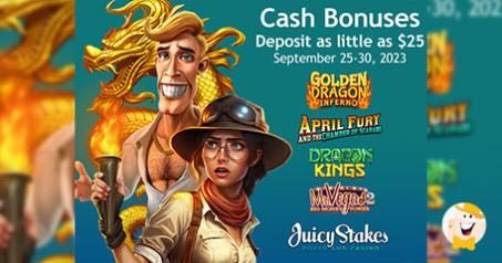 Juicy Stakes Ramps up the Launch of 4 New Betsoft Slots with Promo Spins