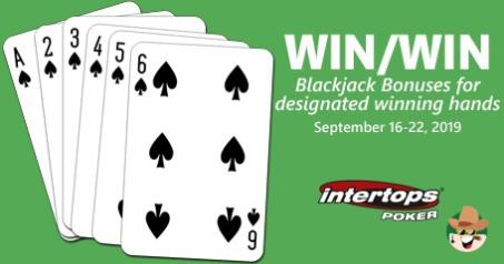 Winning Hands of Blackjack Players to Grab a Share of $2000 Worthy Intertops' Bonuses