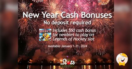 Slots Capital Casino Rings in the New Year with Cash Bonuses and Legends of Hockey