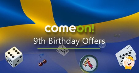 ComeOn Casino Launches 9th Birthday Offers, Guest Play Function