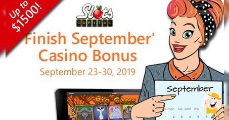 Slots Capital Casino Lines Up Finish September 300% Deposit Bonus Up to $1500