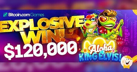 Gelukkige winnaar scoort $120.000+ in BTC op de gokkast Aloha King Elvis