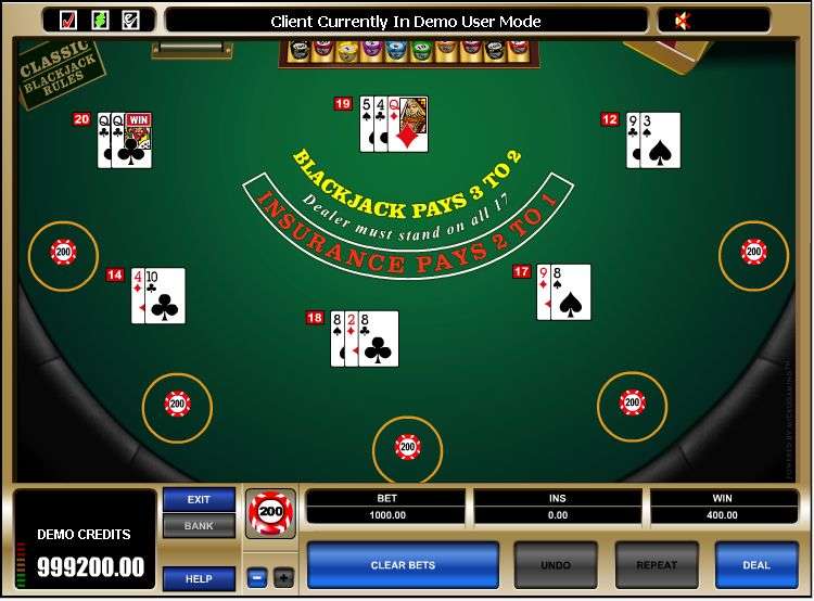 Multi-Hand BlackJack Classic