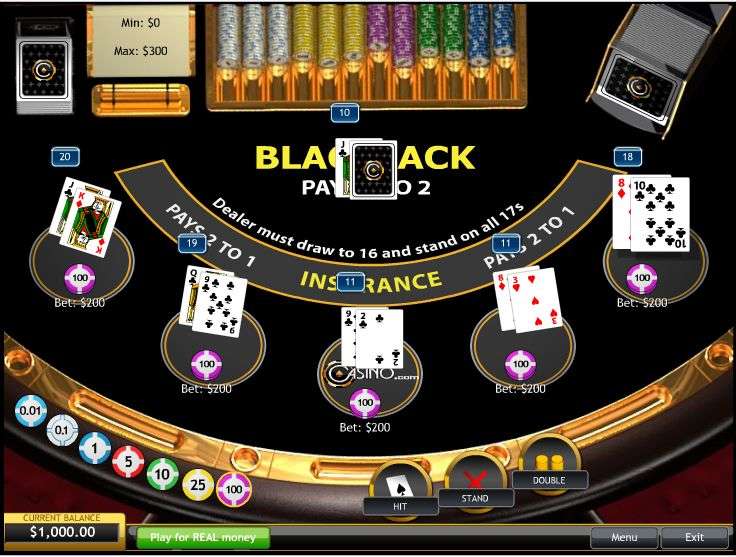 Blackjack (5 hand mode)