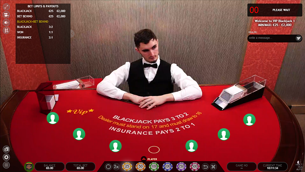 Extreme Live Gaming Blackjack