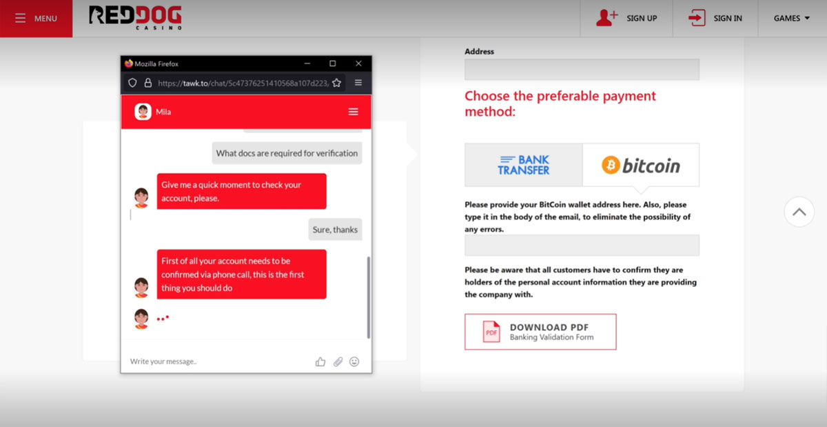 red_dog_casino_phone_verification