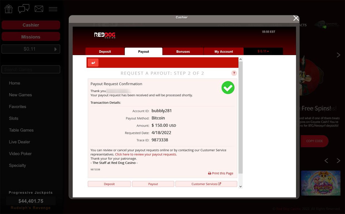 red_dog_casino_withdrawal_amount