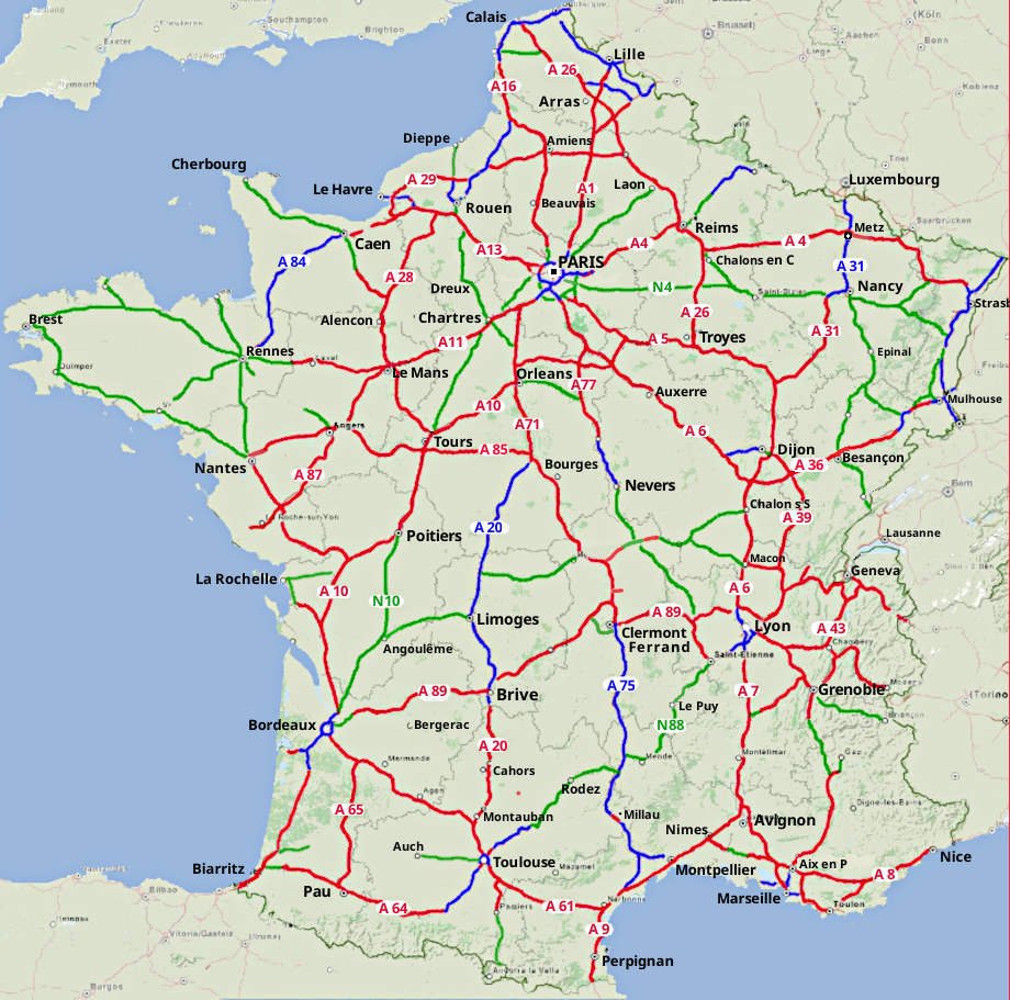 Motorway Map Of France | Hot Sex Picture