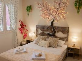 Tree Haven - Near Kourenti Beach with 100Mbps Wi-Fi，位于哈尔基斯的乡村别墅