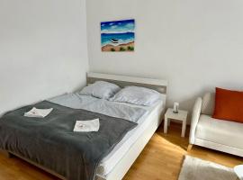 Serenity Apartment mit Kingsize-Doppelbett und Gratis Parkplatz，位于莱奥本的酒店