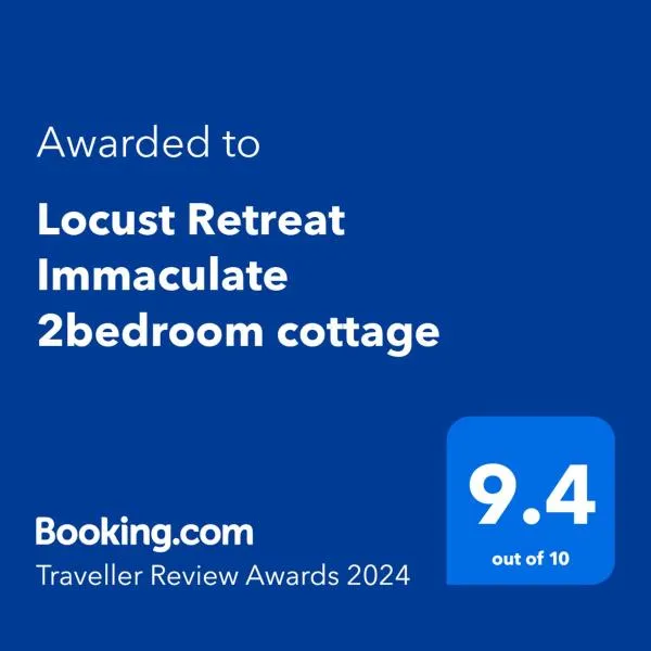 Locust Retreat Immaculate 2bedroom cottage，位于科玛蒂普特的酒店