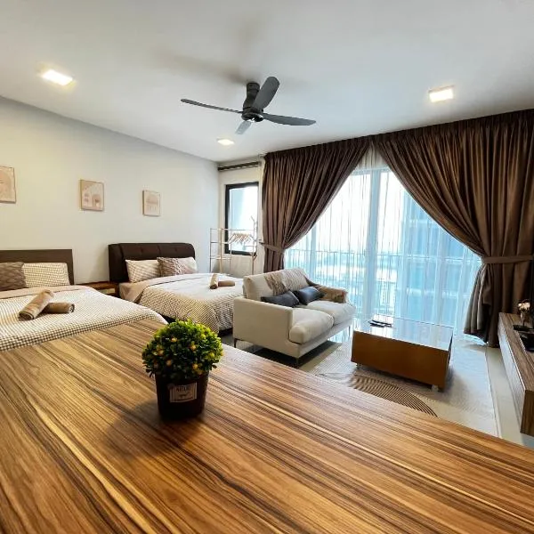 1-5 Pax Comfy Trefoil Studio-Walk to Setia City Mall & Setia City Convention Centre，位于Kapar的酒店