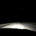 Driving through the Californian night.