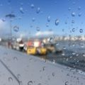 Rain on a plane.