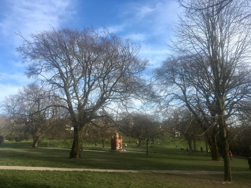 Checked in at Queen's Park. Getting some fresh air — with Jessica