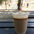 Checked in at Pelicano. Iced latte — with Jessica