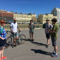 Strolling along the seafront with the Clearleft crew.