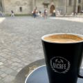 Checked in at ViCafé Münsterplatz. Coffee on the square — with Jessica