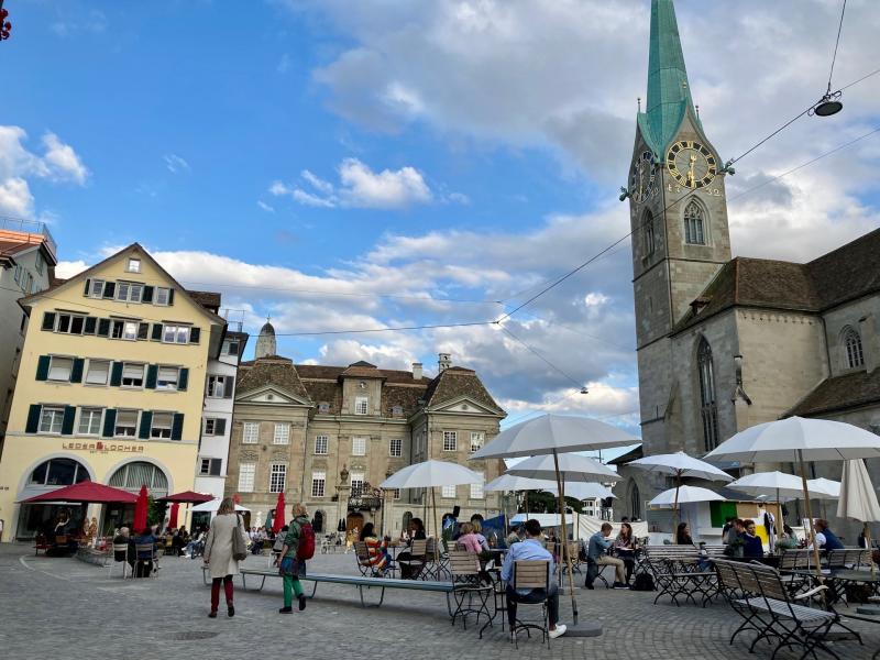 Checked in at Caffé & Bar Belpaese. Pre-dinner drink on the square — with Jessica