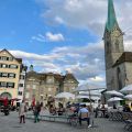 Checked in at Caffé & Bar Belpaese. Pre-dinner drink on the square — with Jessica