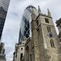 Looking up in London.