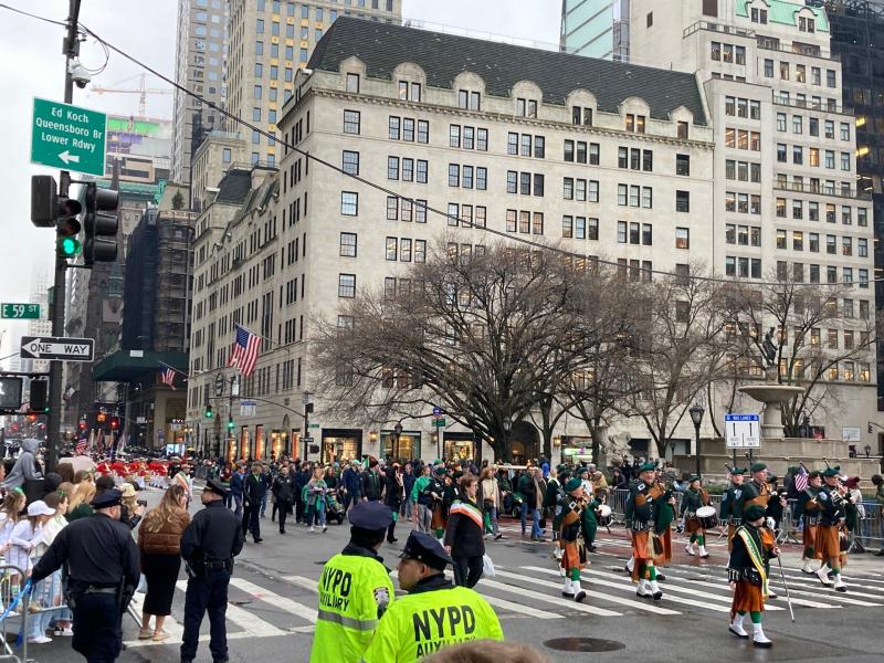 Checked in at Central Park. St. Patrick’s Day parade!