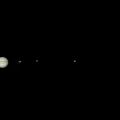 Look at this fantastic shot of Jupiter and the Galilean moons taken by @AstroBrighton’s Ivana Peranic at 3am this morning: Jupiter, Io, Europa, Ganymede and Calisto all lined up like a string of pearls!