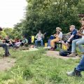 Session in the sunshine. 🎶☘️☀️