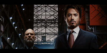 Jeff Bridges and Robert Downey Jnr. in Iron Man