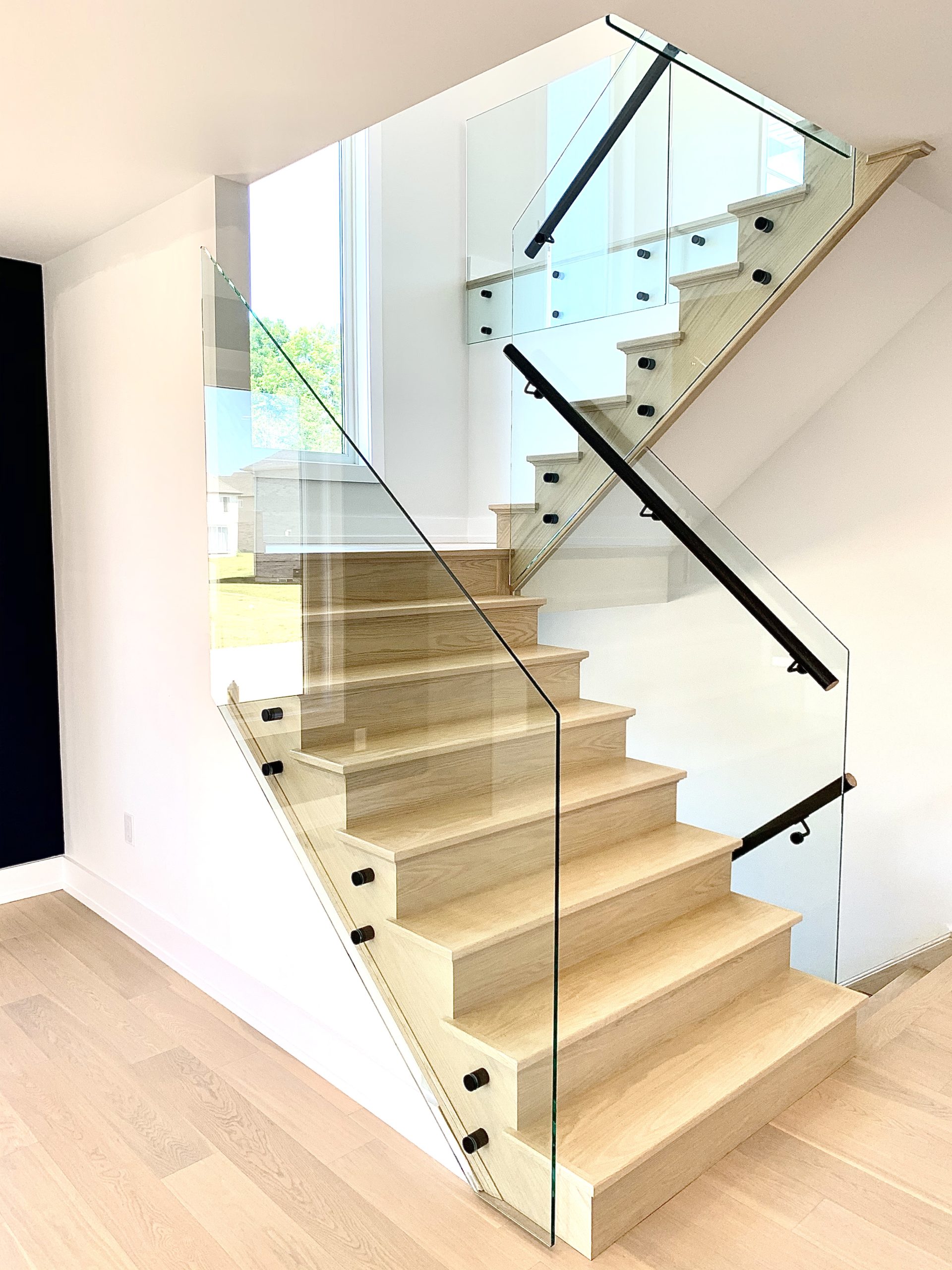 Stairs Glass Railing Design Build Glass Railing Stairs Home Stairs ...