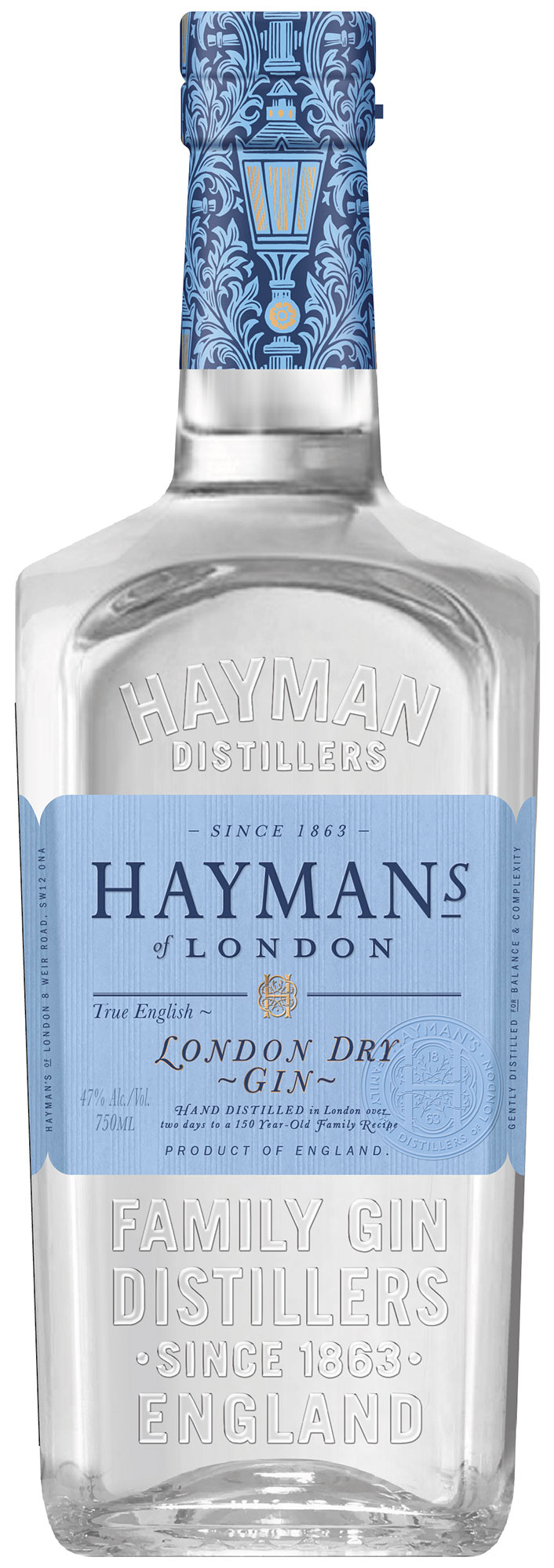 Hayman’s London Dry Gin bottle