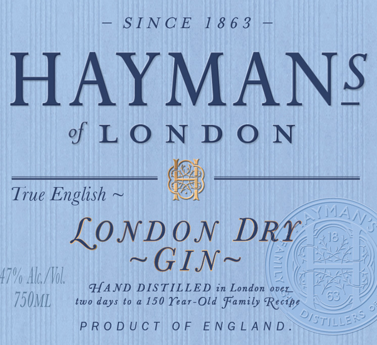 Hayman’s London Dry Gin label