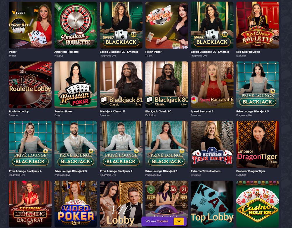 rolling slots live casino games