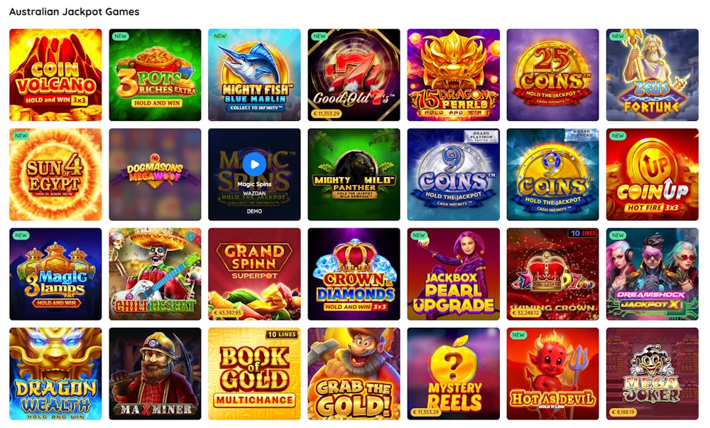 Rooli Casino jackpot games