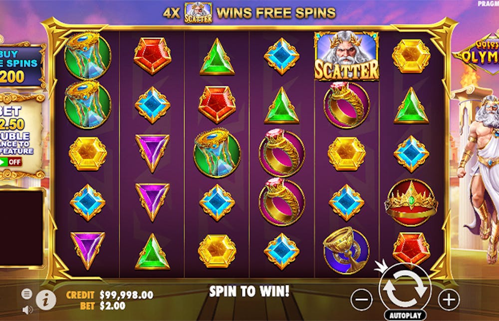 Gates of Olympus Slot: Paylines, Symbols, RTP &#038; Free Play logo