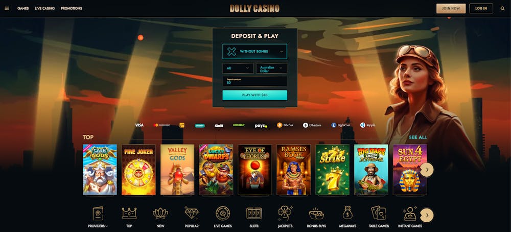 dolly casino home page