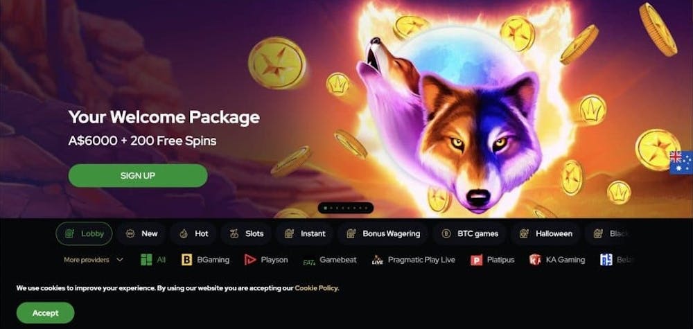 Katsubet Casino welcome bonus