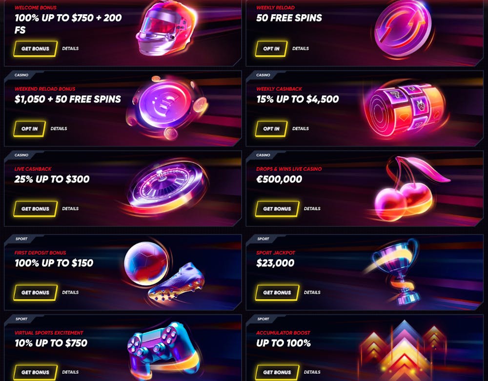 Quickwin Casino bonuses