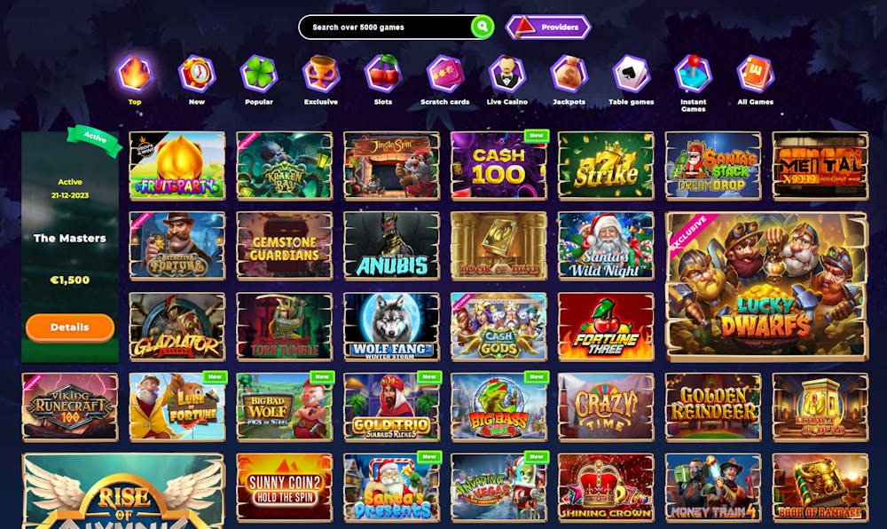 Wazamba Casino online games