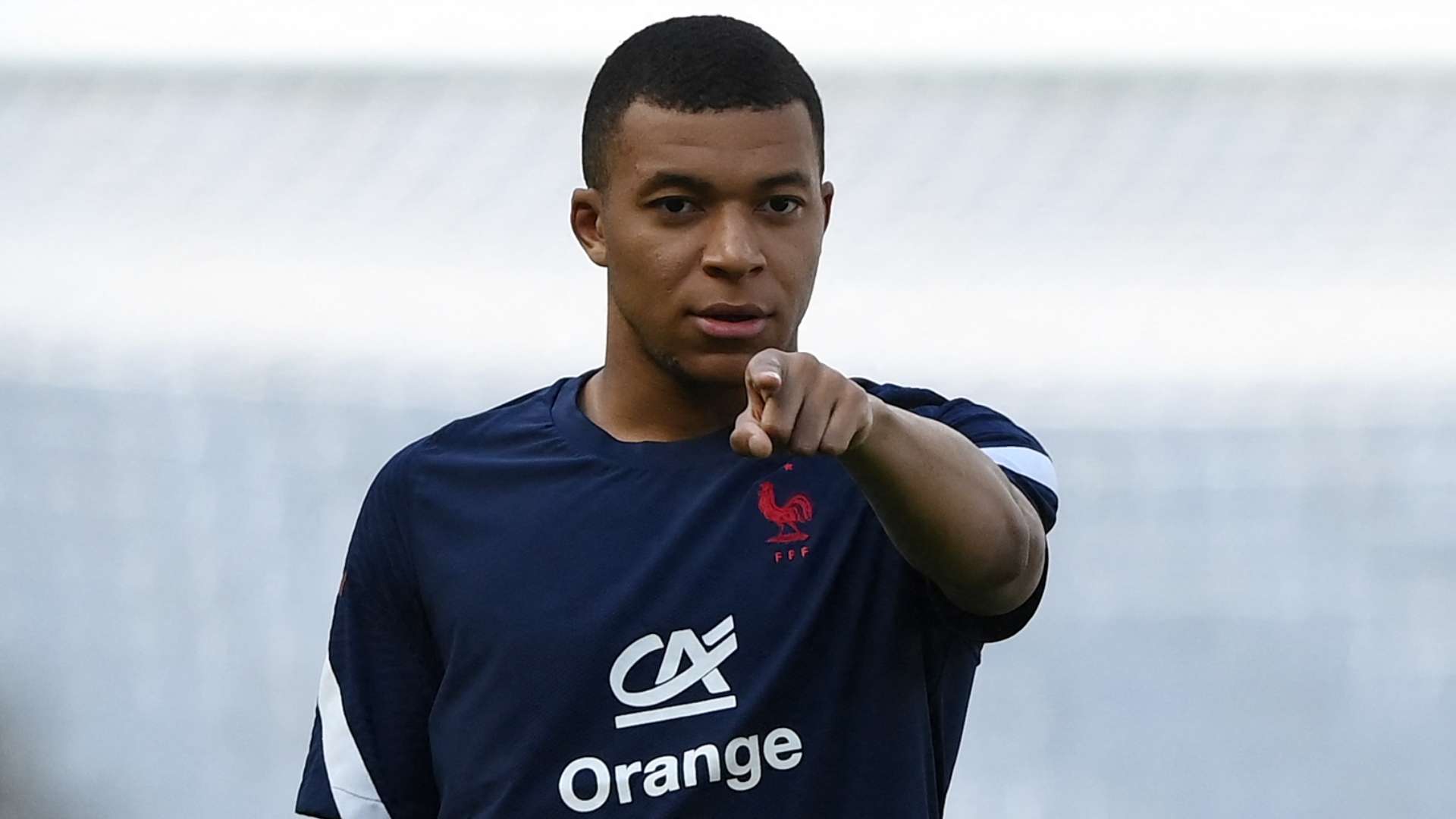 Kylian Mbappe, France training