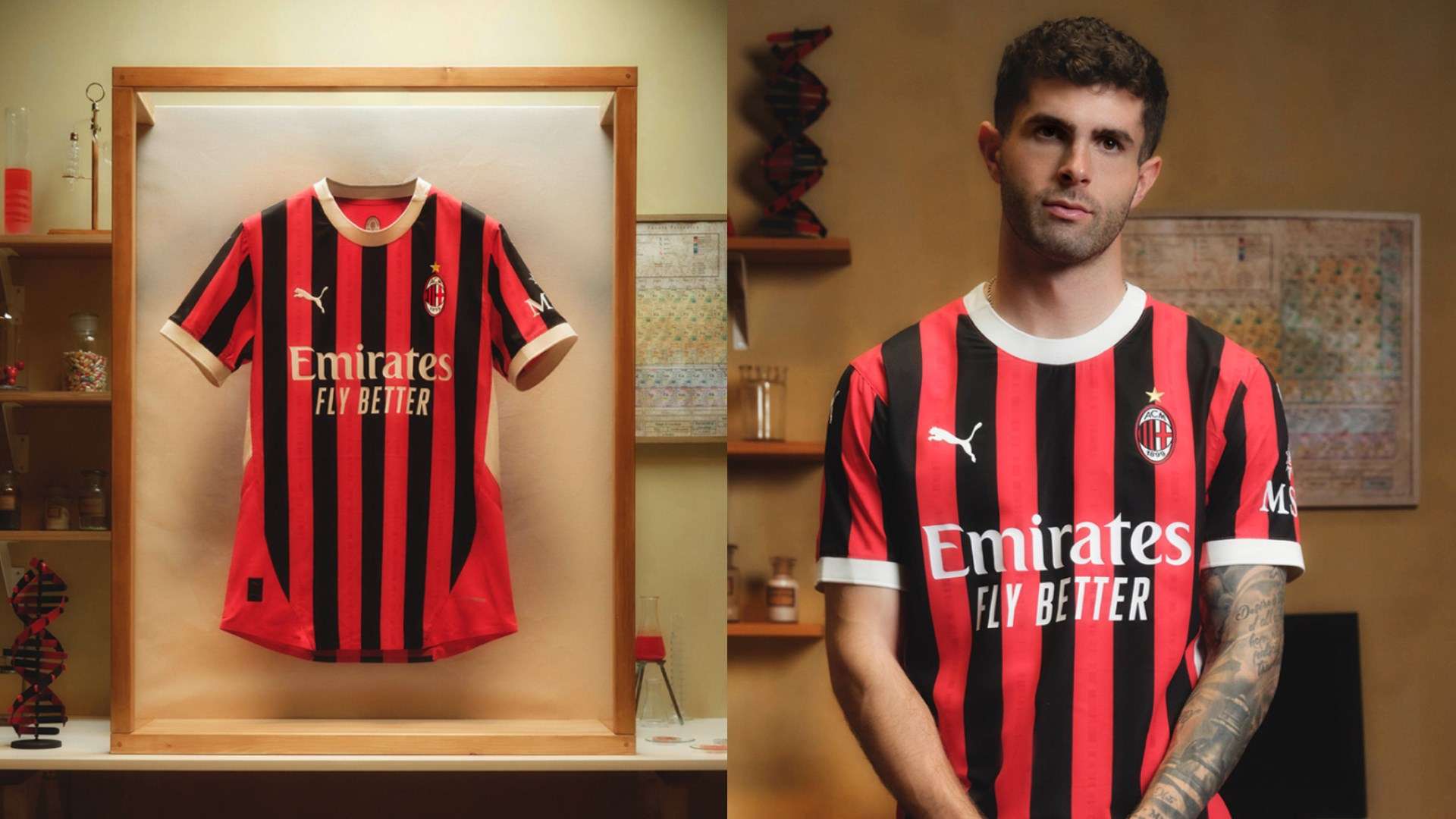 AC Milan 2024-25 home kit Christian Pulisic Puma