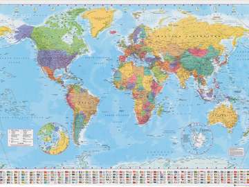 World Map puzzle online from photo