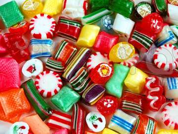 Old Fashioned Christmas Candy online puzzle