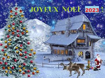 Merry Christmas 2023 puzzle online from photo